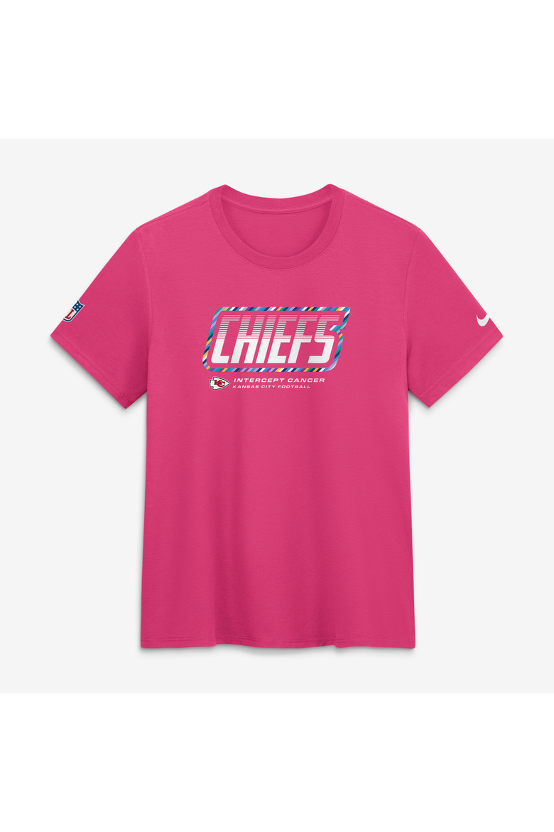 Women's Nike  Pink Kansas City Chiefs 2026 NFL Crucial Catch Tri-Blend Dri-FIT T-Shirt, Main, color, Pink