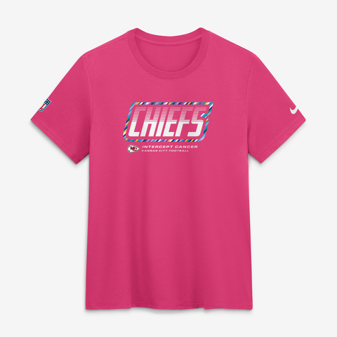 Women's Nike Pink Kansas City Chiefs 2026 NFL Crucial Catch Tri-Blend Dri-FIT T-Shirt