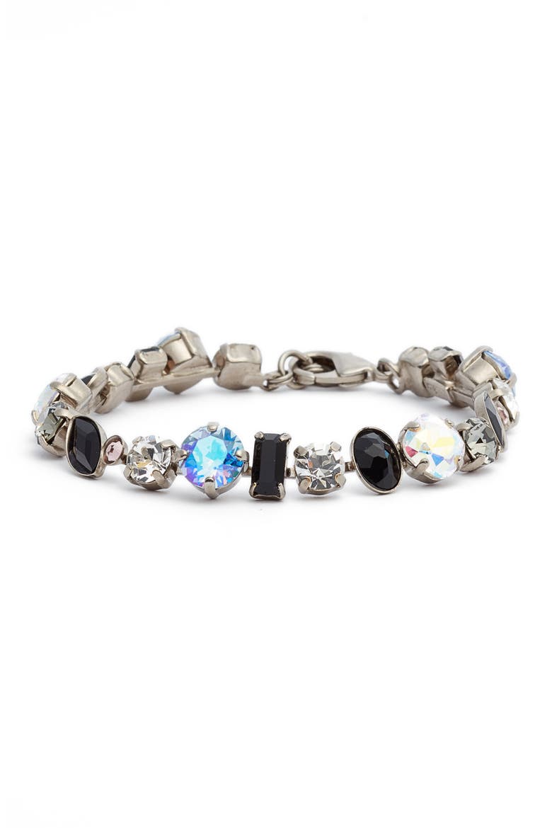 Constantia Bracelet, Main, color, BLACK/ SILVER