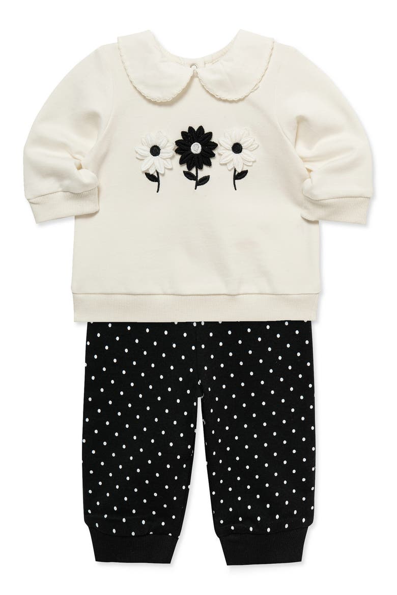 Kids' Flowers Active 2-Piece Set, Alternate, color, BLACK