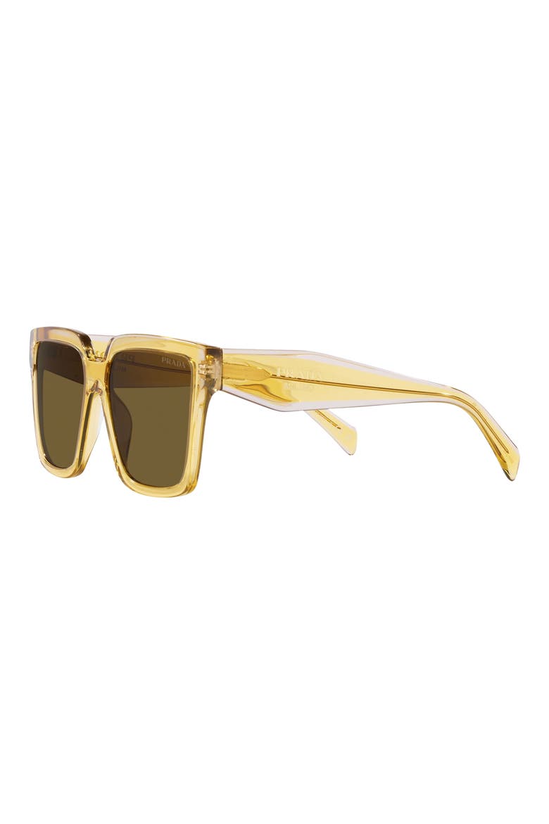 56mm Square Sunglasses, Alternate, color, DARK BROWN