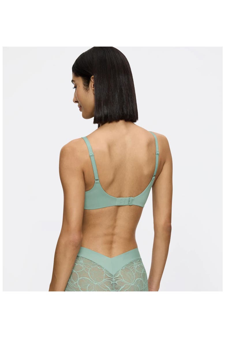 Body MakeUp Illusion Lace Demi Bra, Alternate, color, MISTY TURQUOISE