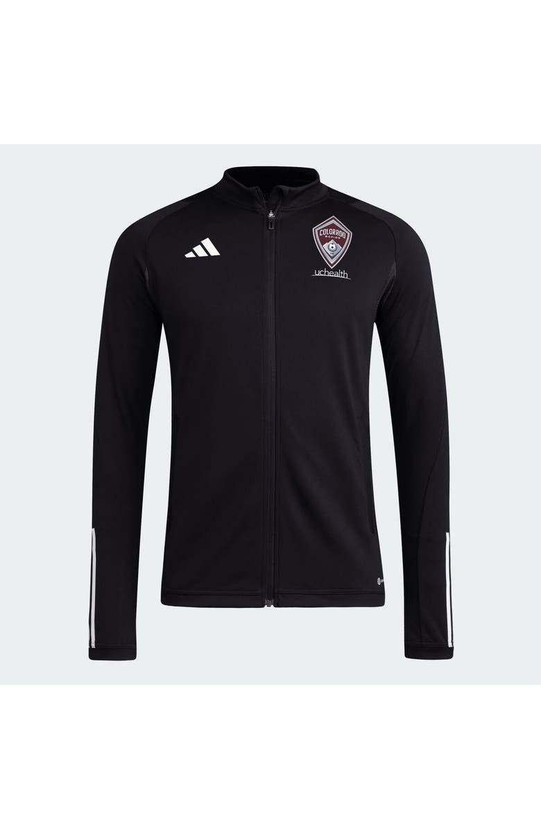 adidas Men's adidas Black Colorado Rapids 2024 On-Field AEROREADY Full-Zip Training Top, Alternate, color, Black
