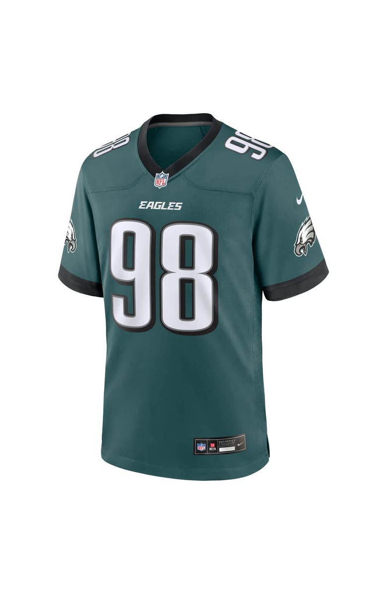 Nike Men's Nike Jalen Carter Midnight Green Philadelphia Eagles Team Game Jersey, Alternate, color, Green