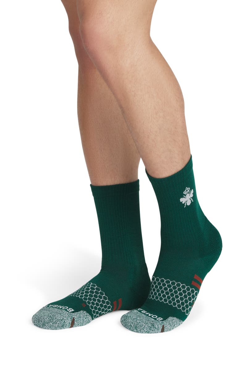 Bombas Stripe All-Purpose Performance Calf Socks, Alternate, color, Everglade