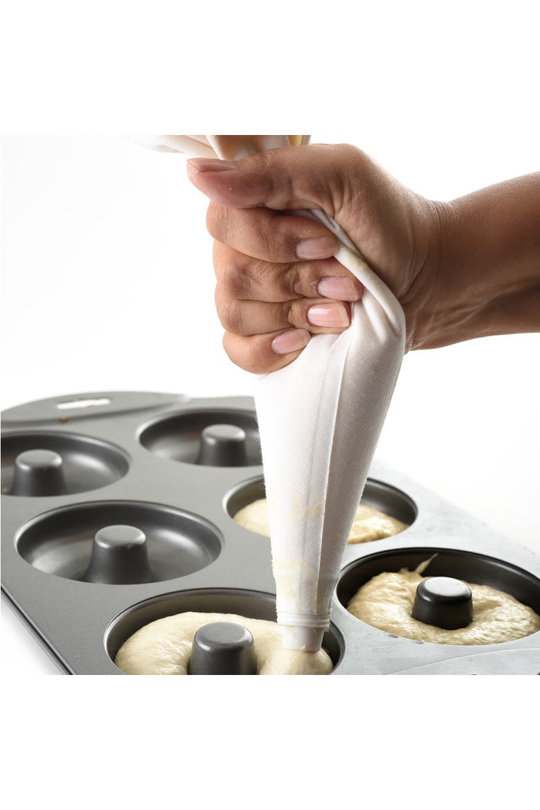 Nonstick 6-Cavity Donut Pan, Alternate, color, Black