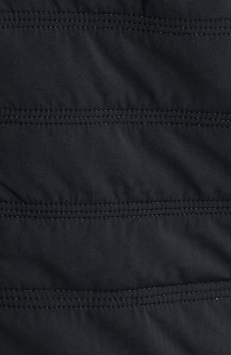 Reiss Townsend Hybrid Quilted & Rib Zip Jacket, Alternate, color, Black