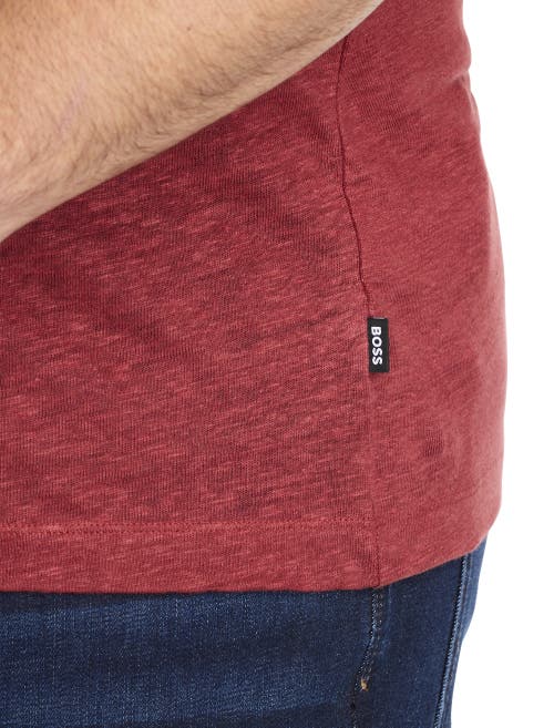 B+t Essentials Fit By Dxl Big & Tall  Tiburt 456 Solid T-shirt In Open Brown