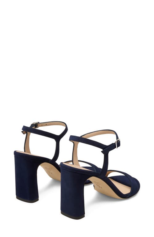 Stuart Weitzman Babette 85 Ankle Strap Sandal In Blue