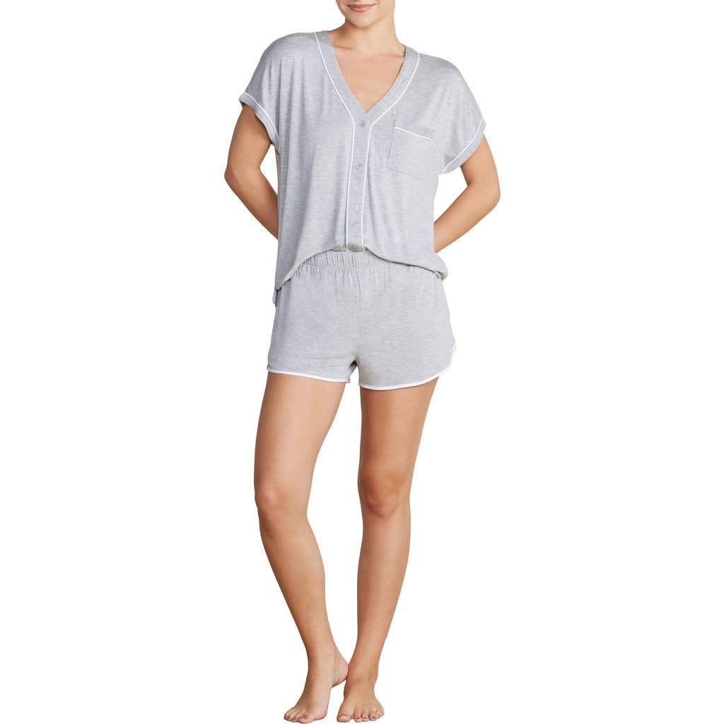 BAREFOOT DREAMS BAREFOOT DREAMS MALIBU COLLECTION® SOFT JERSEY PIPED PAJAMAS