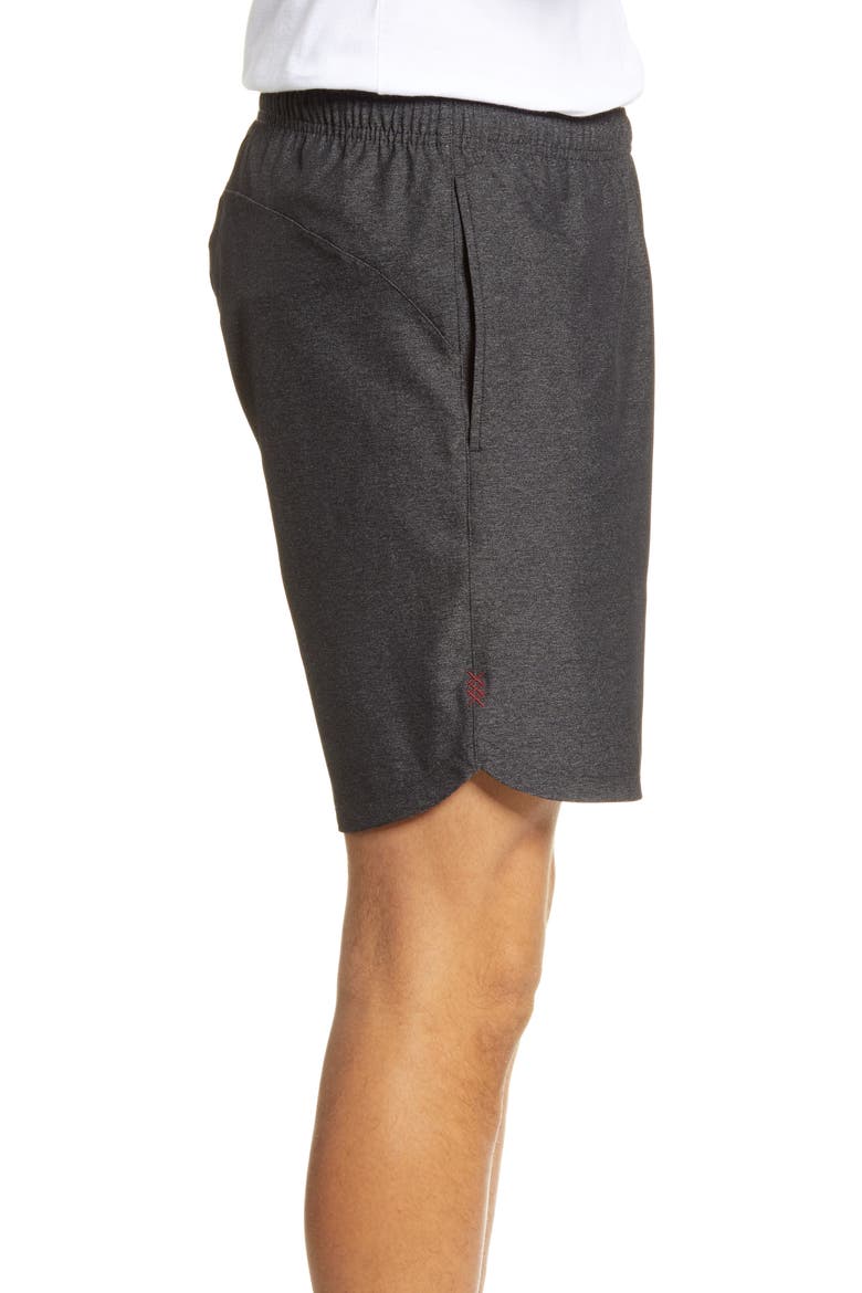 Guru Athletic Shorts, Alternate, color, BLACK