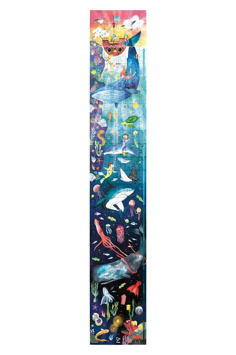 Ocean Life Puzzle 200-Piece Glow-in-the-Dark Puzzle, Main, color, MULTIPLECOLOR