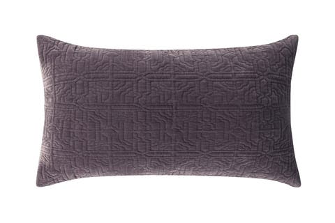 Duke Geometric Cotton Velvet Quilt Sham