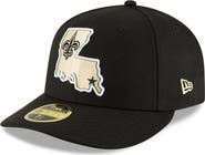 New Era Men's New Era Black New Orleans Saints Alternate Logo Omaha Low Profile 59FIFTY Fitted Hat