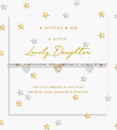 A Littles & Co Sparkle Confetti A Little 'Lovely Daughter' Bracelet