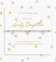 A Littles & Co Sparkle Confetti A Little 'Lovely Daughter' Bracelet