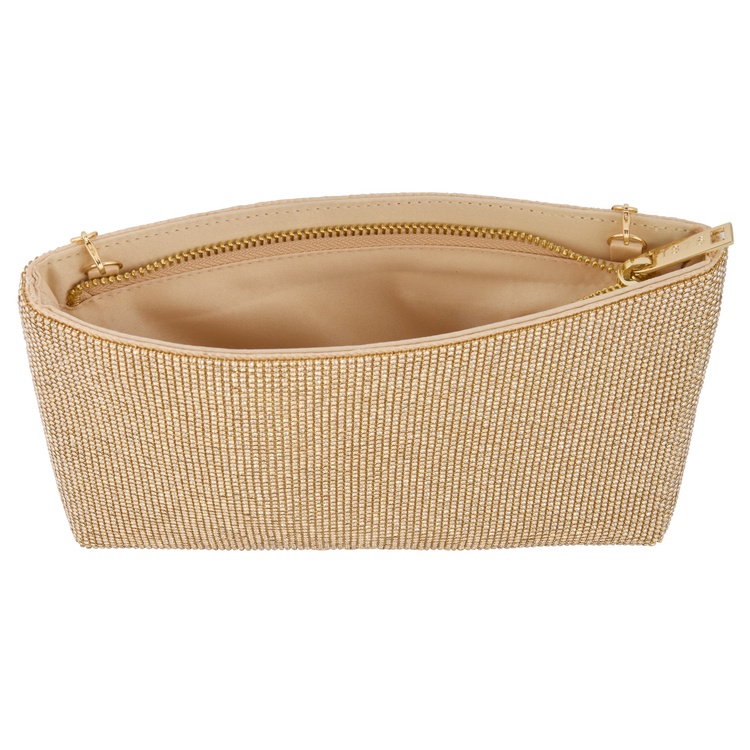 Lainey Crystal Clutch, Alternate, color, Gold Crystal