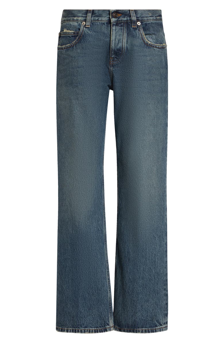 Balenciaga Regular Fit Distressed Jeans, Main, color, 4129 Dirty Vintage Blue