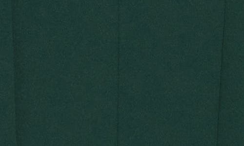 London Times Mock Neck Short Sleeve Belted Pleated Scuba Dress In Pine