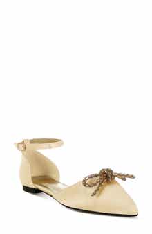Simina Embellished Ankle Tie Flat
