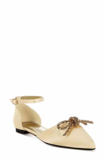 Simina Embellished Ankle Tie Flat