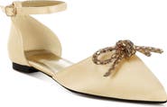 Rag & Co Simina Embellished Ankle Tie Flat