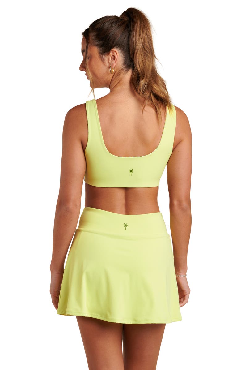 La Blanca Checkpoint Reversible Sports Bra, Main, color, Lime