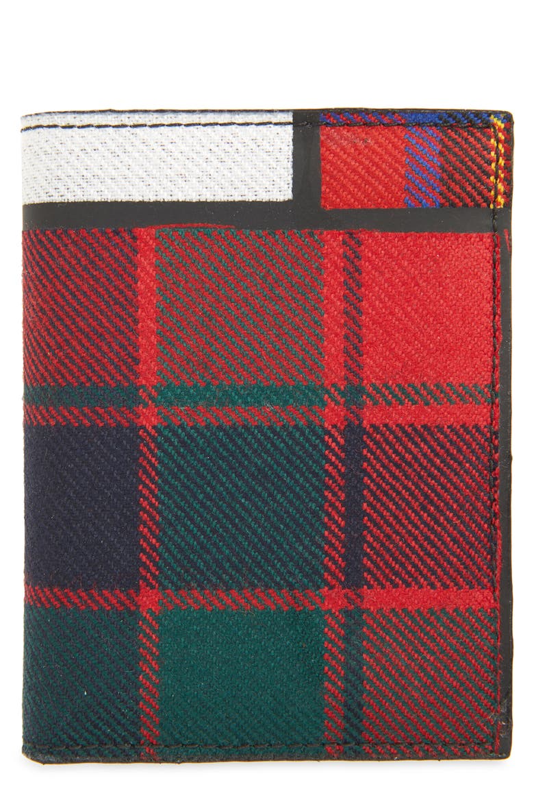 Patchwork Tartan Bifold Wallet, Main, color, RED