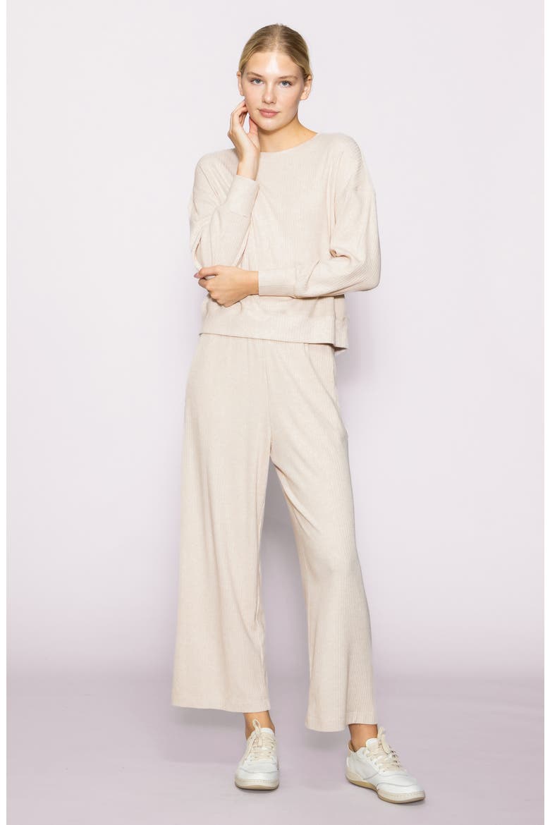 Relaxed Rib Top, Alternate, color, HEATHER TAUPE