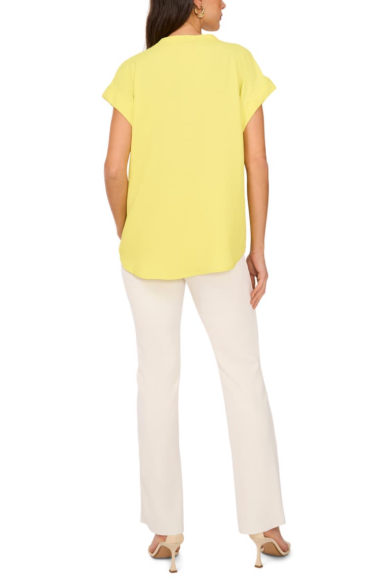 Vince Camuto V-Neck Top, Alternate, color, Limoncello