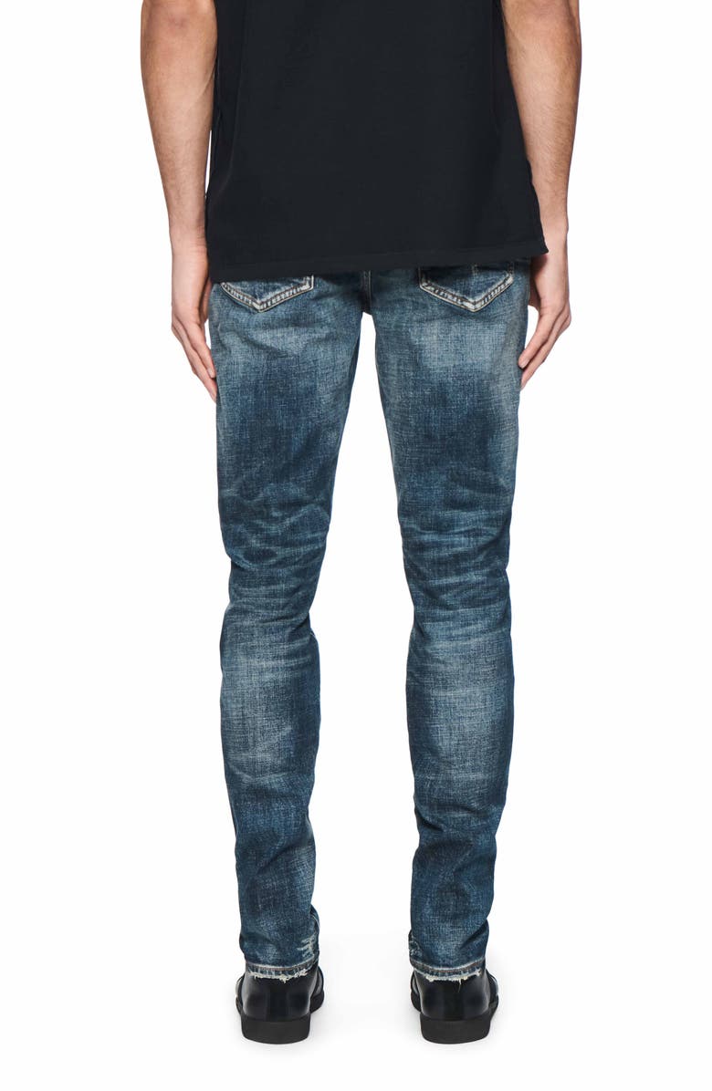 PURPLE BRAND Skinny Perforated Jeans, Alternate, color, 