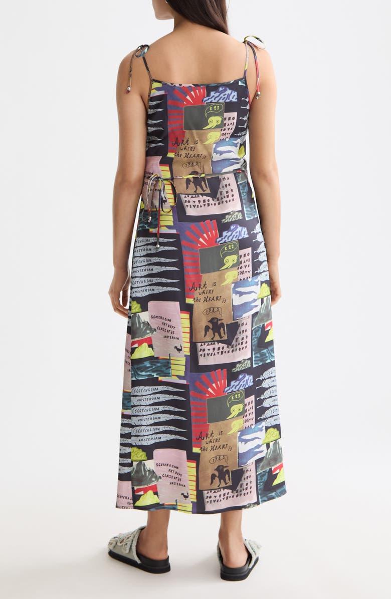 Scotch & Soda Tie Strap Midi Slip Sundress, Alternate, color,