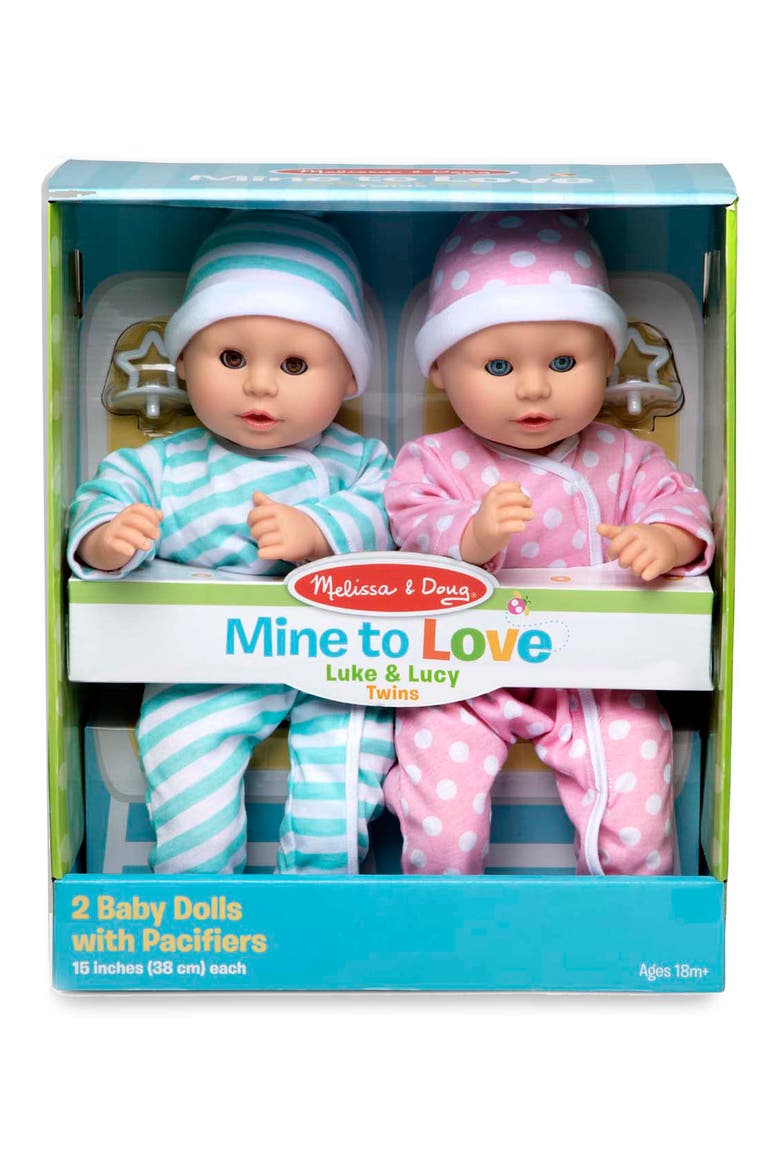 Mine to Love Luke & Lucy Twin Baby Dolls, Alternate, color, 000