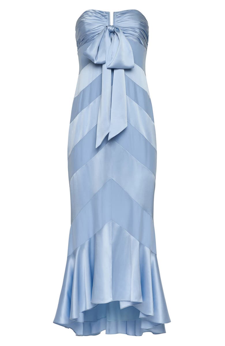 Cinq à Sept Cadilyn Strapless Silk Mermaid Dress, Alternate, color, Cornflower