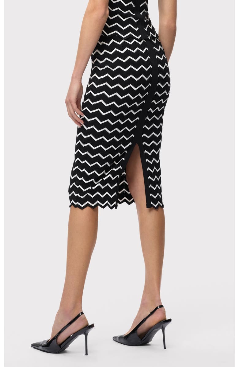 Herve Leger The Giana Skirt, Alternate, color, Alabaster Black