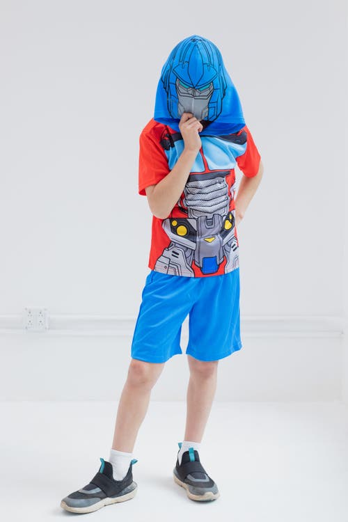 Transformers Cosplay T-shirt & Shorts Set In Blue