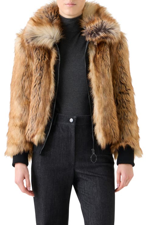 Faux Fur Bomber Jacket