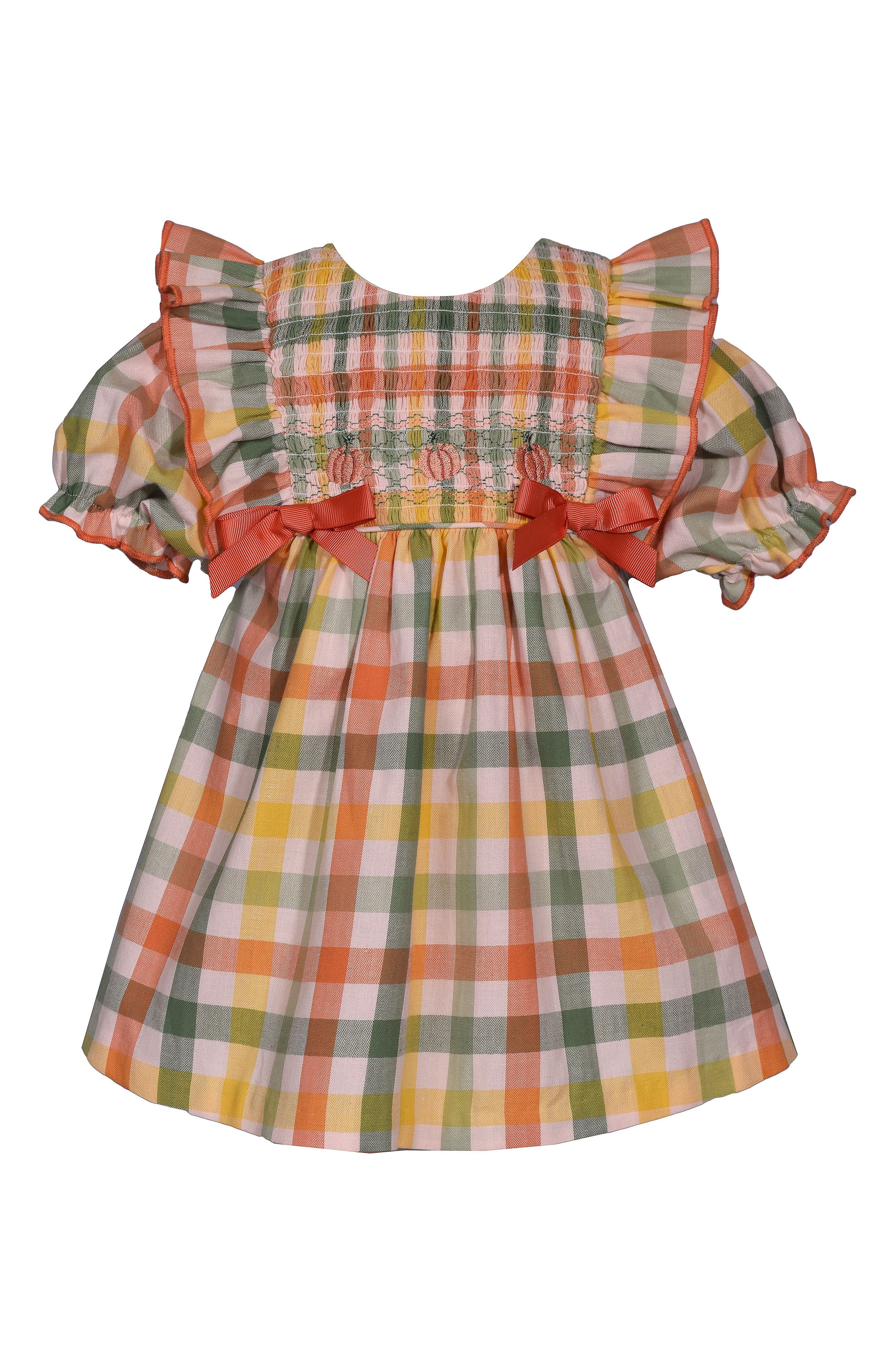 Iris & Ivy Smocked Plaid Pumpkin Dress (Women) | Nordstromrack