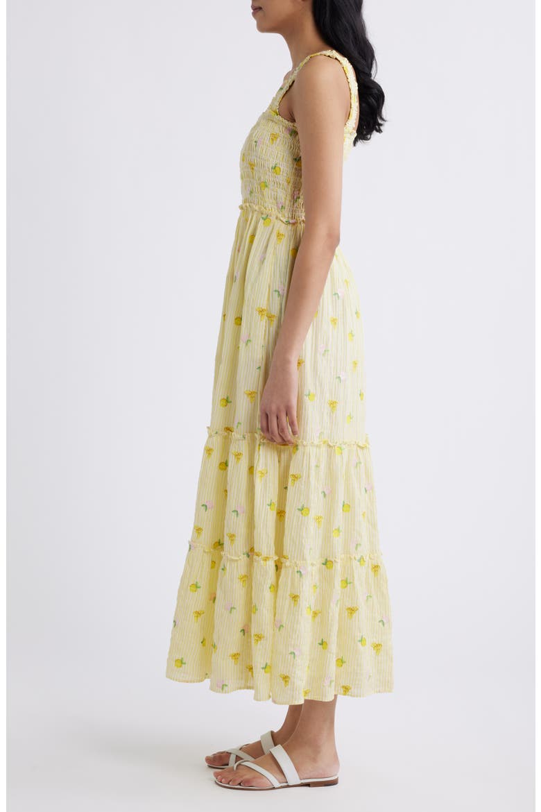 Hadly Smocked Maxi Dress, Alternate, color, ESTELLE YELLOW