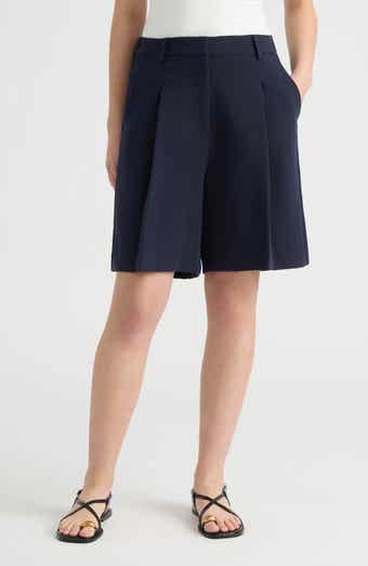 NVLT Pleated Front Bermuda Shorts