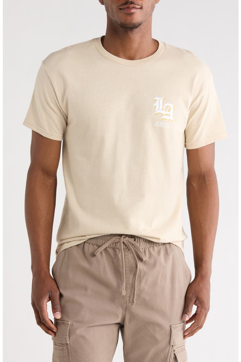 City of Angels Graphic T-Shirt, Main, color, SAND