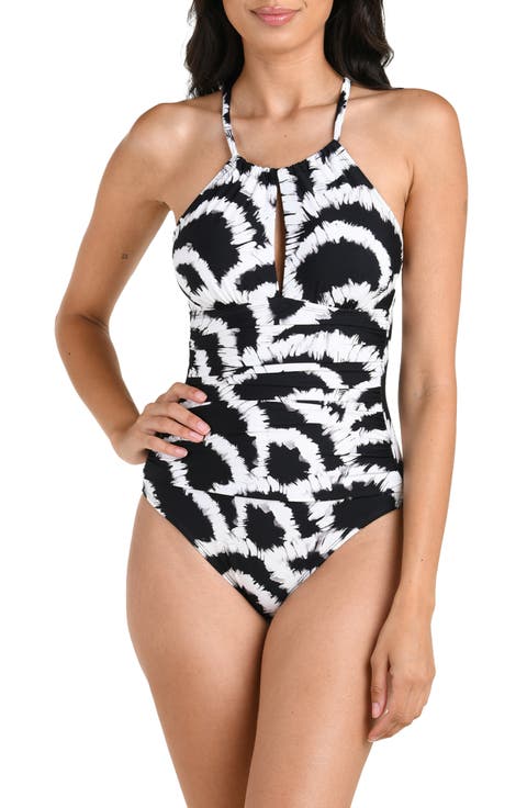 Shadows Ruched One-Piece Swimsuit