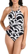 La Blanca Shadows Ruched One-Piece Swimsuit
