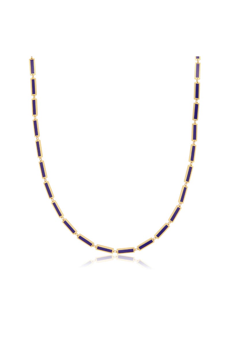 Lapis Bar Necklace, Main, color, Lapis