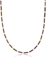 The Lovery Lapis Bar Necklace