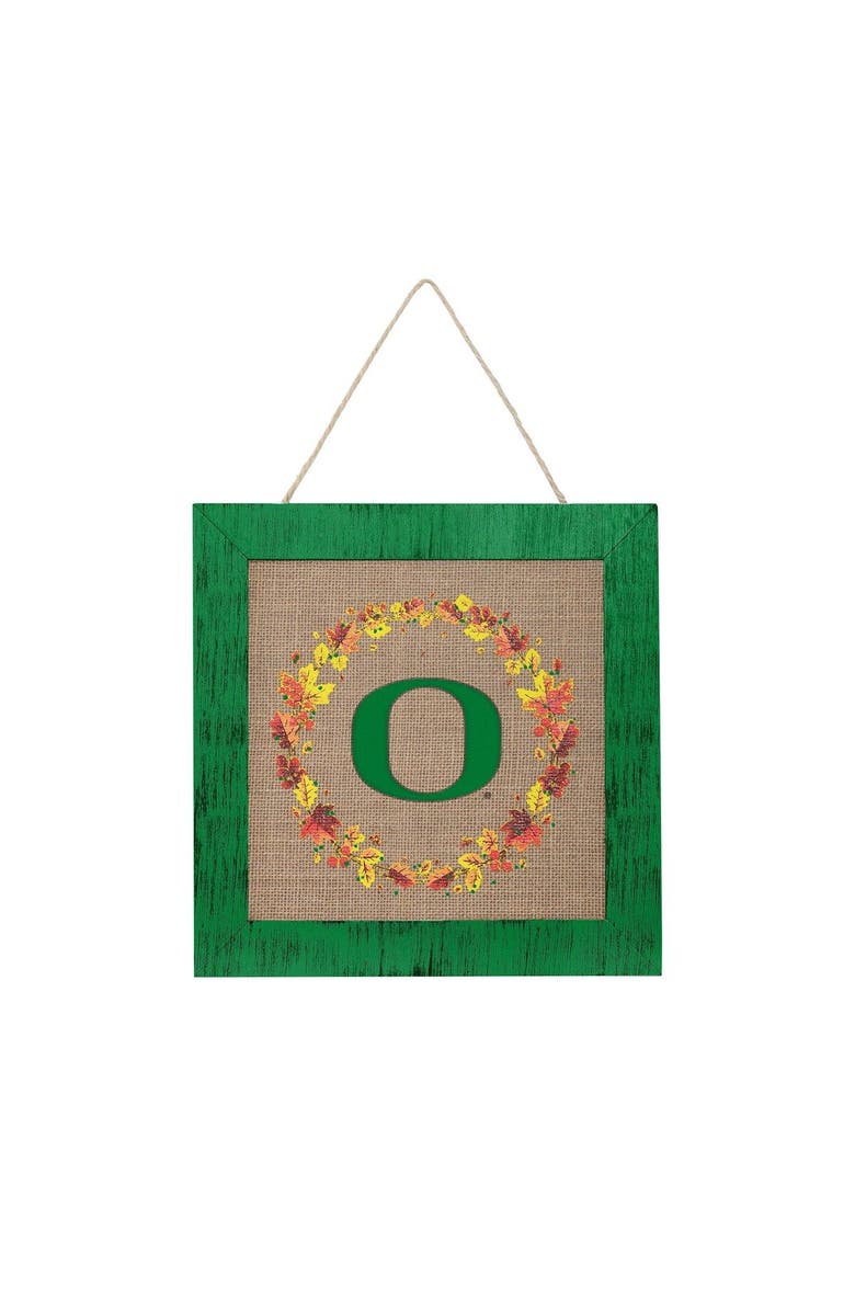 FOCO Oregon Ducks 12'' Double-Sided Burlap Sign, Alternate, color, 