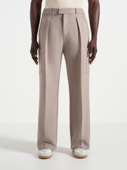Manière De Voir Luca Relaxed Fit Pleated Pocket Trousers