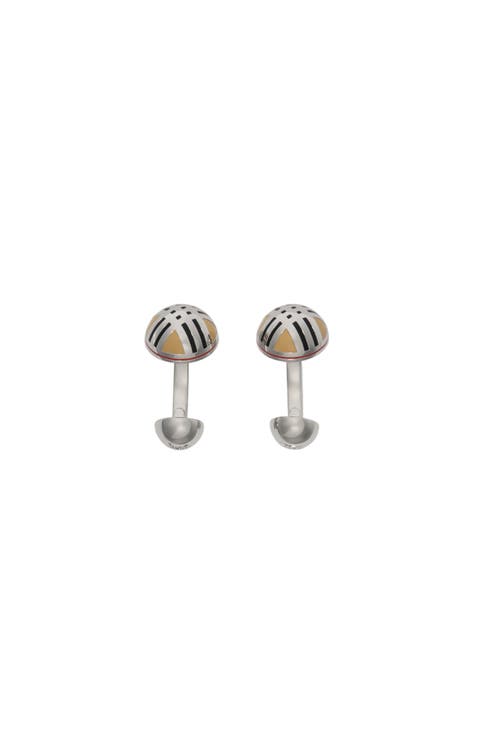 Enamel Check Cufflinks