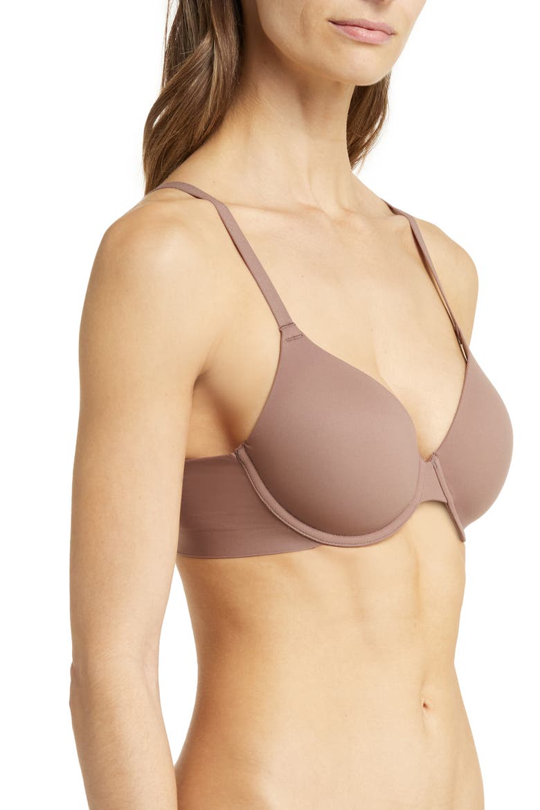 Comfort First Underwire T-Shirt Bra, Alternate, color, DEEP TAUPE
