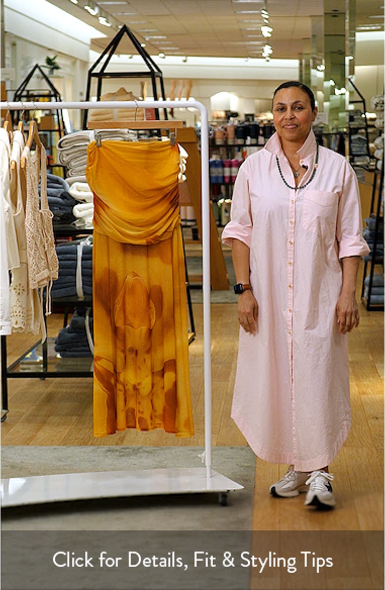 Susurro Print Semi Sheer Maxi Skirt, sales video thumbnail